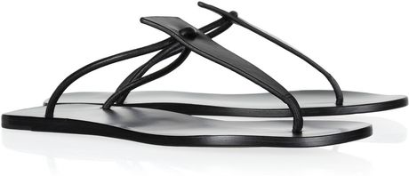 Rick Owens Leather Sandals in Black - Lyst