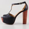 See By Chloé T Strap Platform Sandals in Black - Lyst