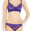 Stella Mccartney Clemence Baking Underwired Stretchlace Bra in Purple - Lyst