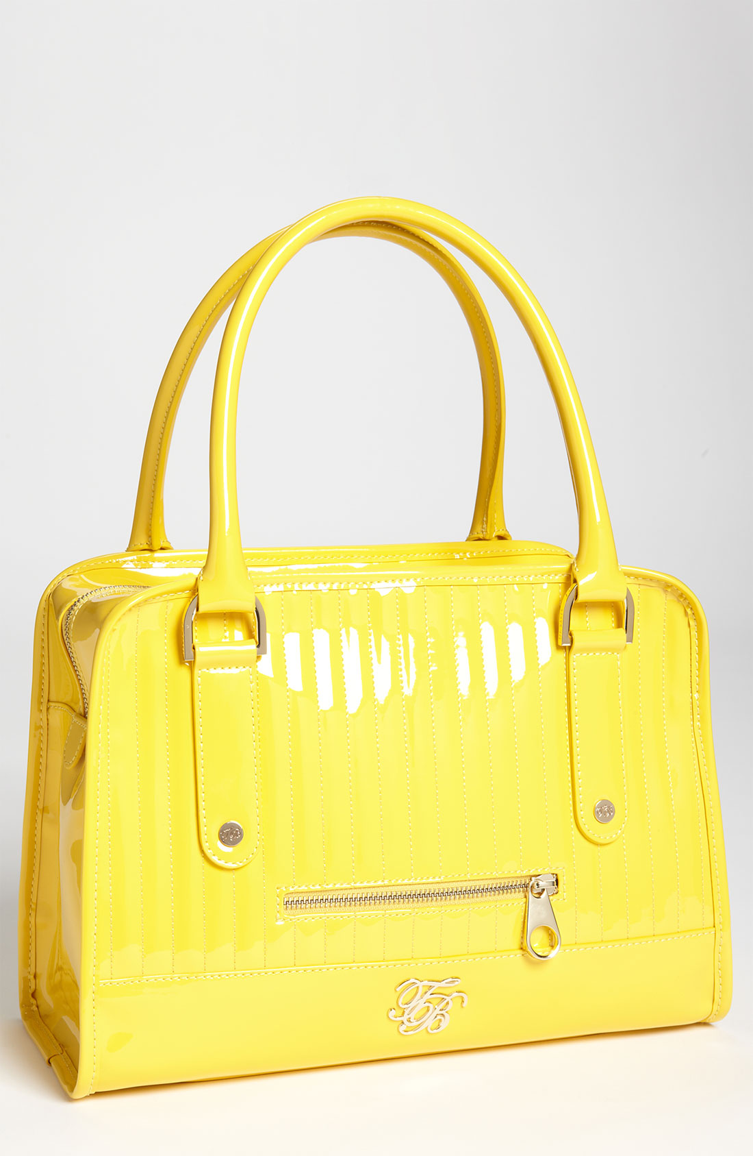 Ted Baker Mini Quilted Bowler Bag in Yellow | Lyst