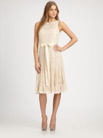  Pintuck Lace Dress 