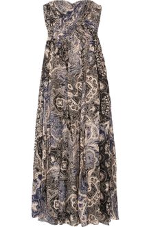 Tibi Swirl Paisley Printed Silk-chiffon Maxi Dress - Lyst