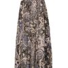 Tibi Swirl Paisley Printed Silkchiffon Maxi Dress in Black - Lyst