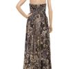 Tibi Swirl Paisley Printed Silkchiffon Maxi Dress in Black - Lyst
