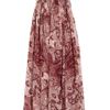 Tibi Swirl Paisley Printed Silkchiffon Maxi Dress in Red (black) - Lyst