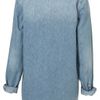Topshop Oversized Denim Shirt in Blue (bleach stone) - Lyst