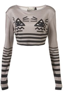 Topshop All Seeing Eye Crop By Unique** - Lyst