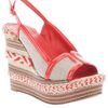 Tory Burch Breacher Wedge Sandal in Red - Lyst