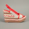 Tory Burch Breacher Wedge Sandal in Red - Lyst