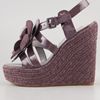 Vera Wang Penny Flower Wedge Espadrilles in Purple (prugna) - Lyst