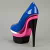 Versace Peep Toe Shoe in Blue - Lyst