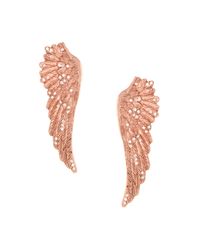 Wildfox Wildfox Gold Plated Winged Earrings