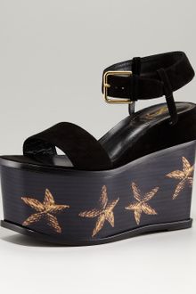Yves Saint Laurent Palma Starfish Platform Sandal - Lyst