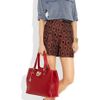 Dkny TexturedLeather Tote in Red - Lyst