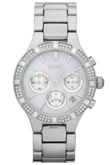 DKNY Medium Round Chronograph Watch - Lyst