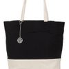 Dkny Leather and Nylon Tote in Black (white) - Lyst
