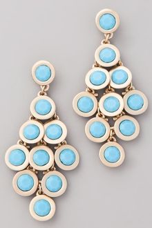 Kenneth Jay Lane Cabochon Chandelier Earrings - Lyst