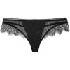 Kiki De Montparnasse By Julia Restoin Roitfeld Chantilly Lace and Charmeuse Thong in Black - Lyst
