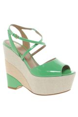 Moschino Cheap & Chic Moschino Cheap and Chic Kigelia Patent Wedge Sandals