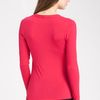 T Tahari Addy Jersey Top in Pink (moroccan red) - Lyst