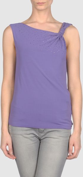 Armani Top in Blue (mauve) - Lyst