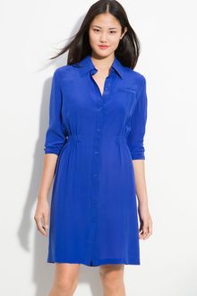 Calvin Klein Cinch Waist Shirtdress - Lyst