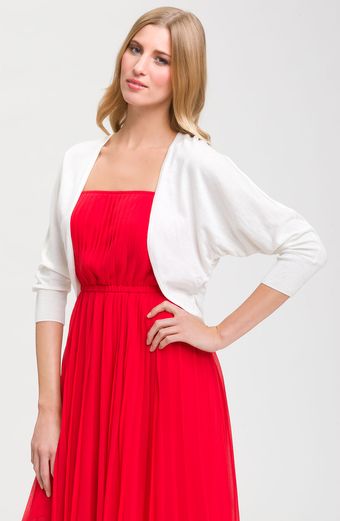 Donna Ricco Dolman Sleeve Shrug - Lyst