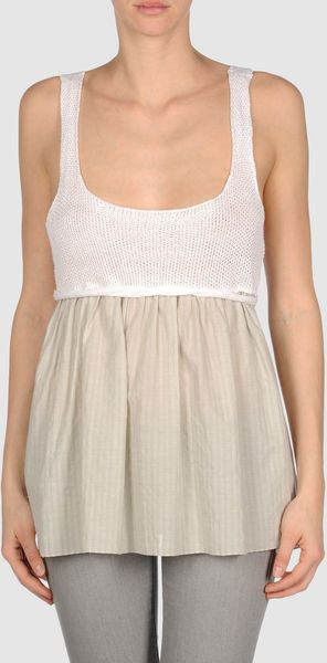 Gold Case Top in Gray (grey) - Lyst