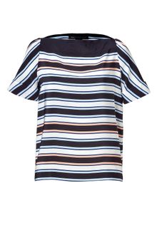 Marc By Marc Jacobs Black/pastel Multicolor Stripe Jacobson Top - Lyst