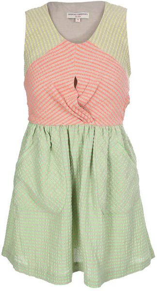 Opening Ceremony Woven Linen-blend Sundress in Yellow