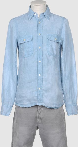 Robert Friedman Long Sleeve Shirt in Blue for Men (sky) - Lyst
