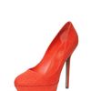 Sergio Rossi 130mm Uptown Linen Pumps in Orange - Lyst