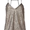 Zadig & Voltaire Gold Sequin Charly Top in Gold - Lyst