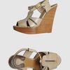 Chloé Chloe  Wedges in Beige - Lyst