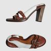 Chloé Highheeled Sandals in Brown - Lyst