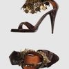 Givenchy High Heeled Sandals in Brown - Lyst