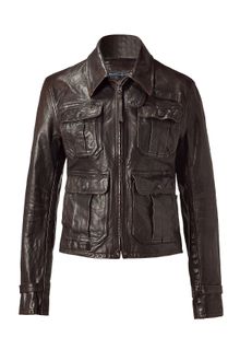 Polo Ralph Lauren Black Leather Motorcycle Jacket - Lyst