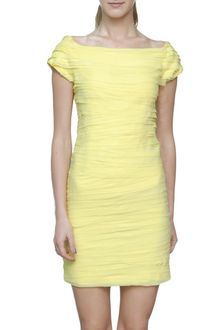 Alice + Olivia Short Sleeved Pleated Tulle Dress - Lyst