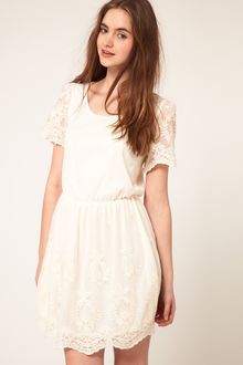 ASOS Collection Asos Skater Dress with Embroidery - Lyst