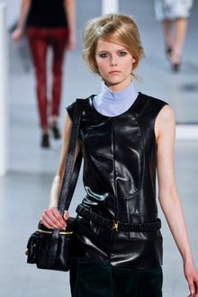 Derek Lam Fall 2012 Sleeveless Turtle Neck Top In Blue - Lyst