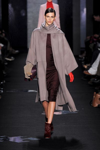 Diane Von Furstenberg Fall 2012 Brown Knee Length Dress in Brown - Lyst