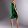 Gucci Asymmetric Dress in Green - Lyst