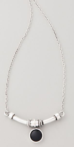  Bar and Stone Necklace 