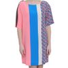 Msgm Geometric Print Silk Multicolor Dress in Multicolor - Lyst