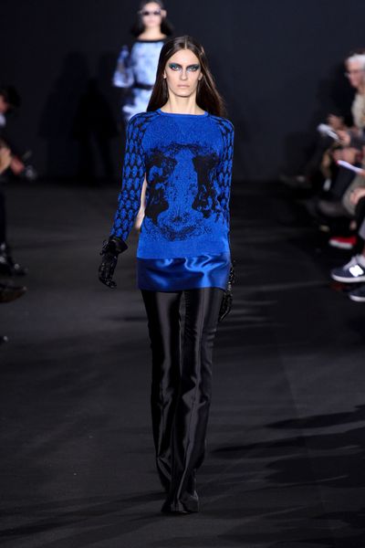 Prabal Gurung Woven Flare Leg Pants in Black (black, lightblue) - Lyst