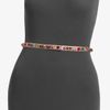 Prada Stone Accented Satin Belt/pink in Pink - Lyst