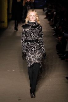 Rag & Bone Fall 2012 Grey Patterned Sweater Dress  - Lyst