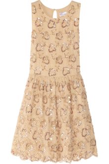 RED Valentino Embellished Lace Dress - Lyst