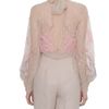 Valentino Embroidered Lace Shirt in Pink - Lyst