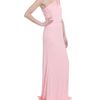 Versace One Shoulder Long Dress with Slit in Pink - Lyst